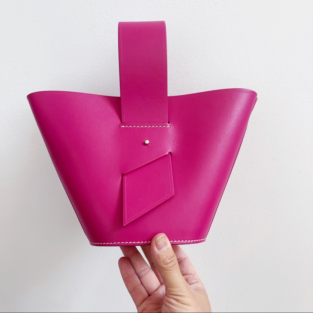 Carolina Santo Domingo Bright Pink Mini Tote Bag